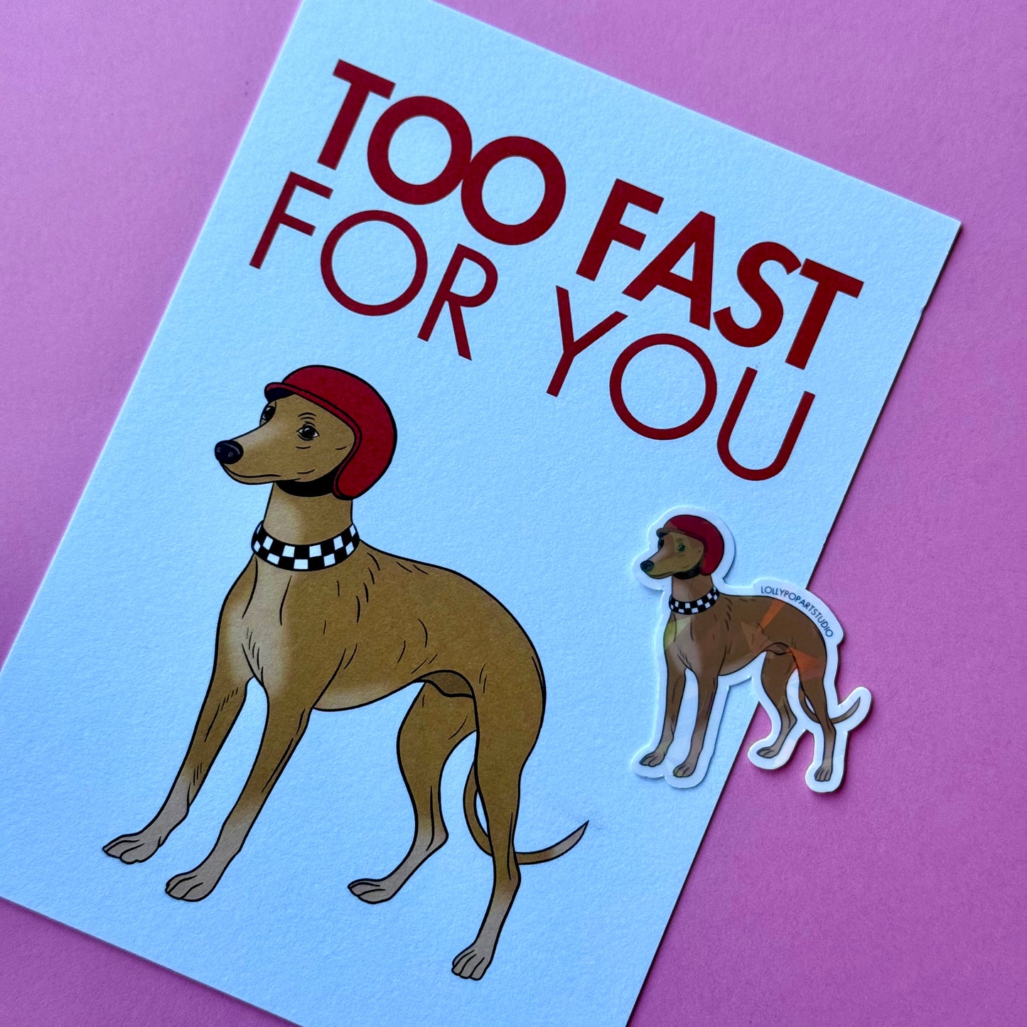 NEW Sticker Whippet
