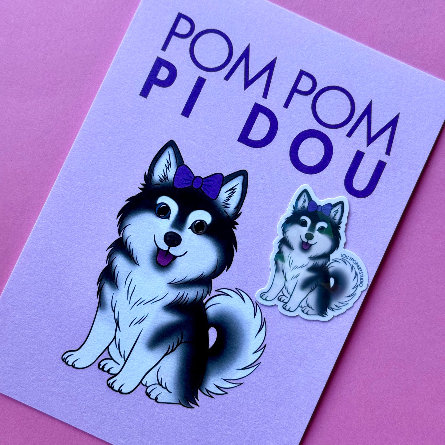 NEW Sticker Pomsky