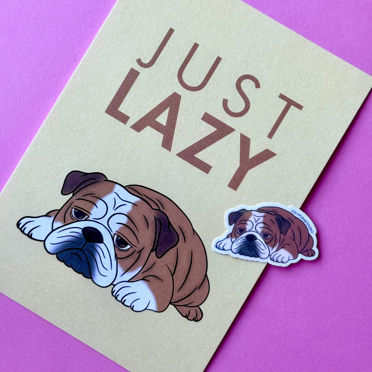 NEW Sticker Bouledogue Anglais