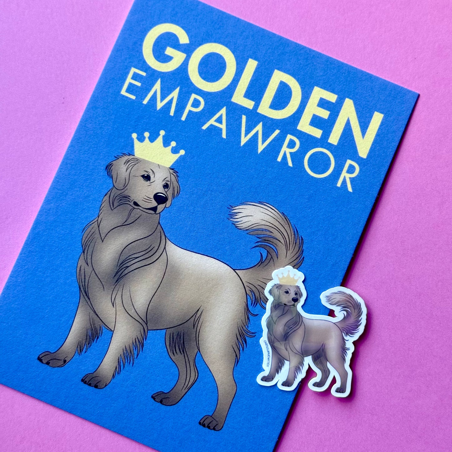 NEW Sticker Golden Retriever