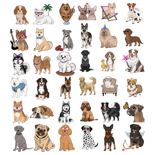 Carte de vœux illustrée "Pet Lover Forever" chien, fait main