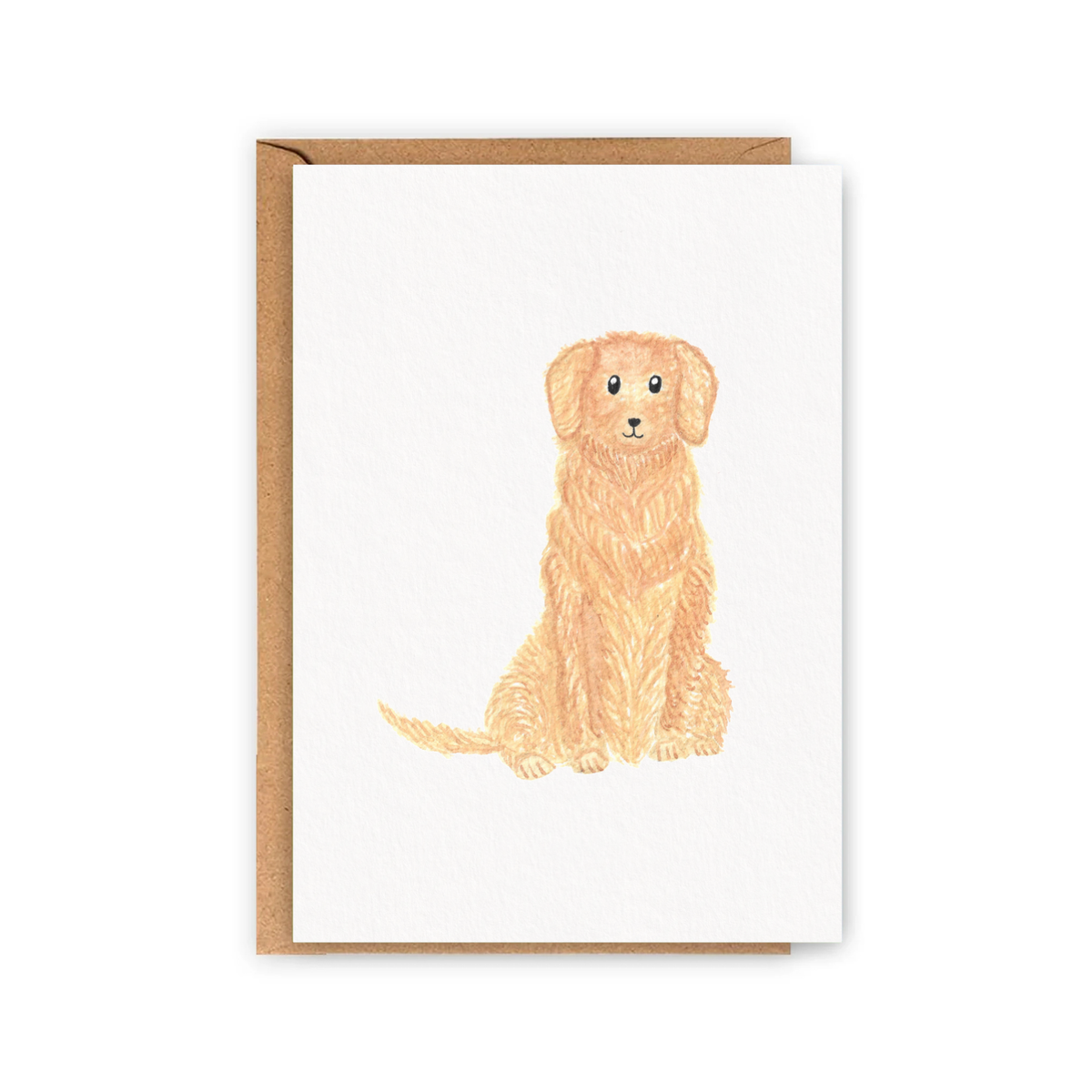 Carte aquarelle goldie