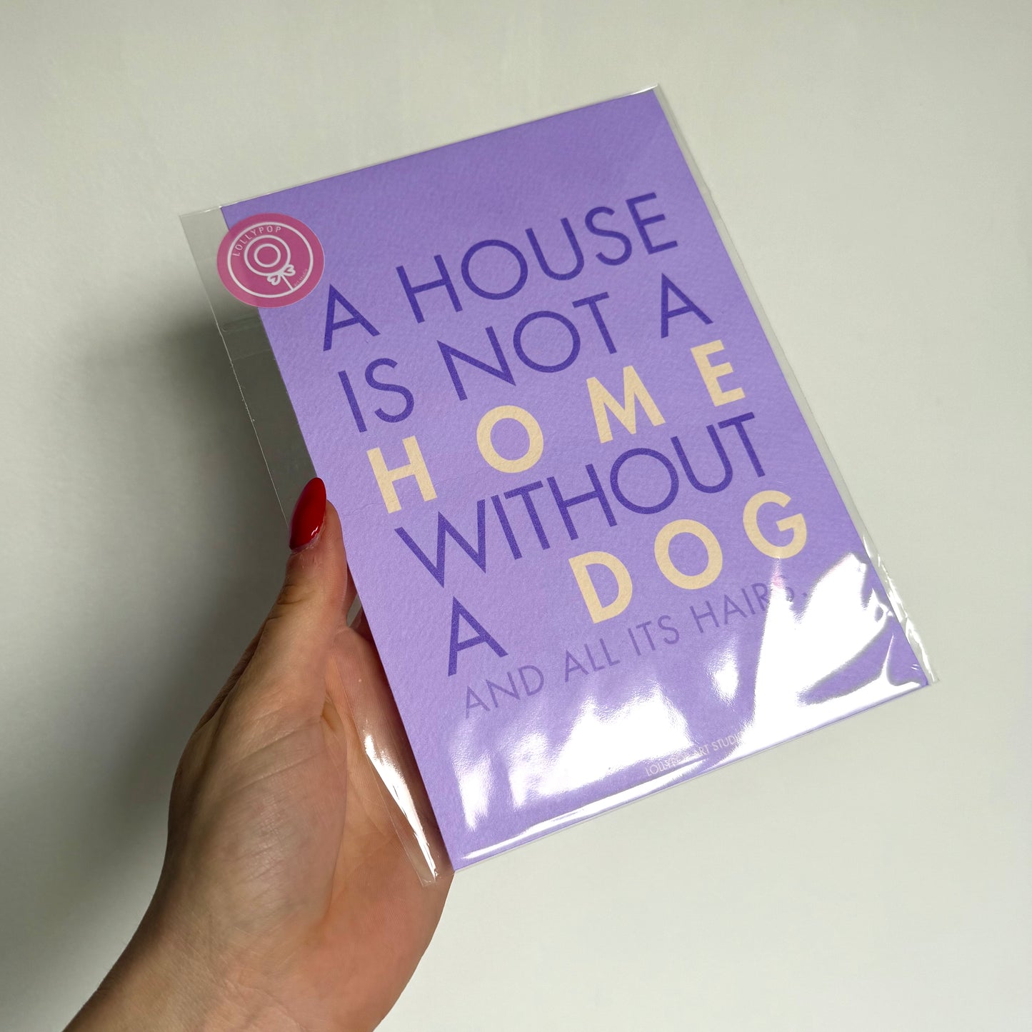 Affiche A5 HOME WITH A DOG