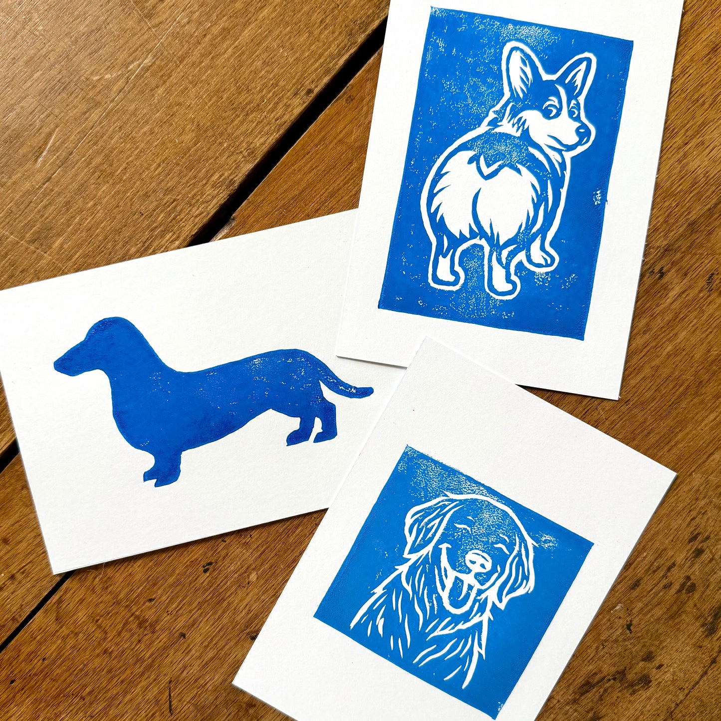 Linogravure A6 - Teckel Basic