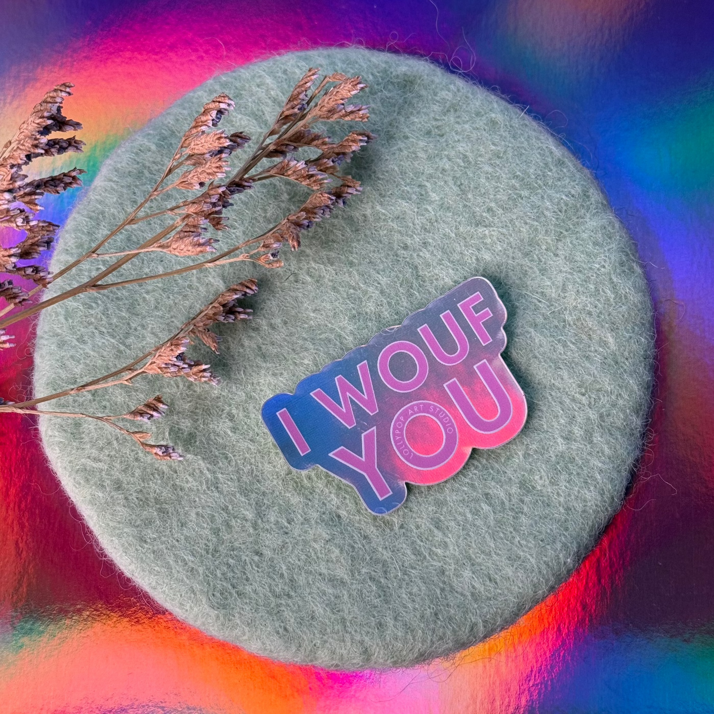 Sticker I WOUF YOU