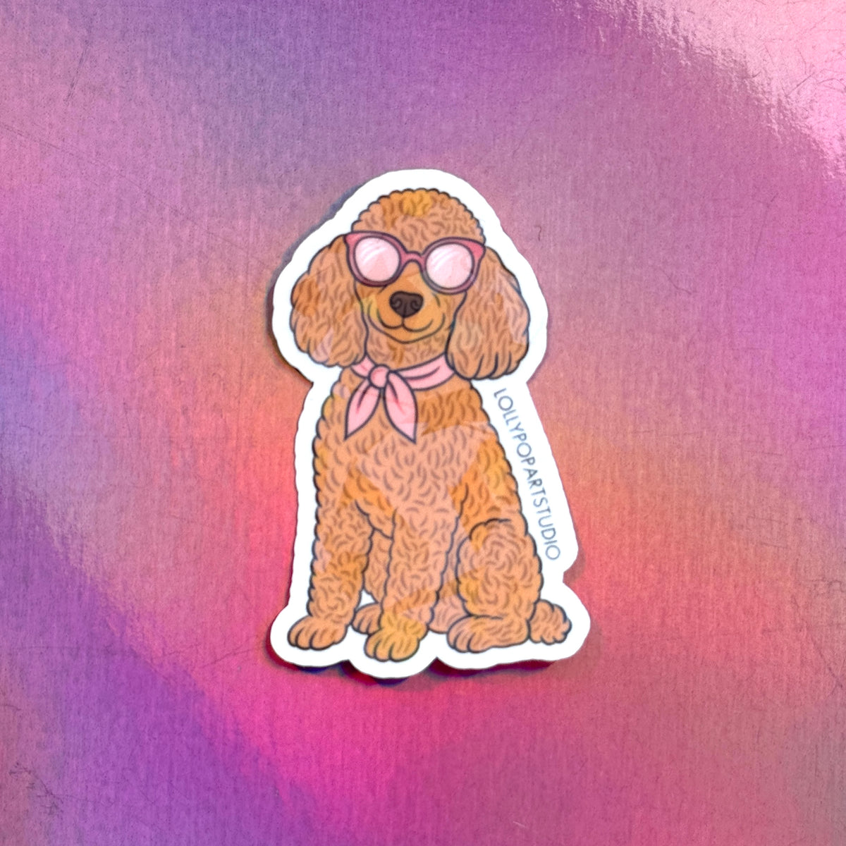 Sticker caniche