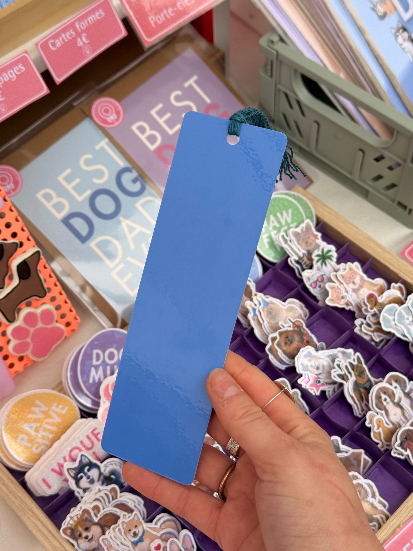Carte pompon I READ HE SNORES DREAM TEAM