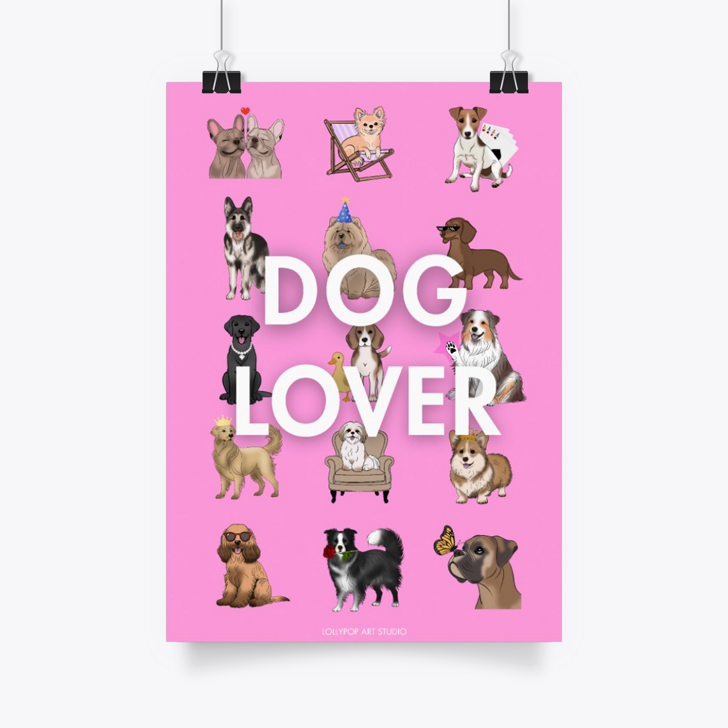 Affiche A4 DOG LOVER