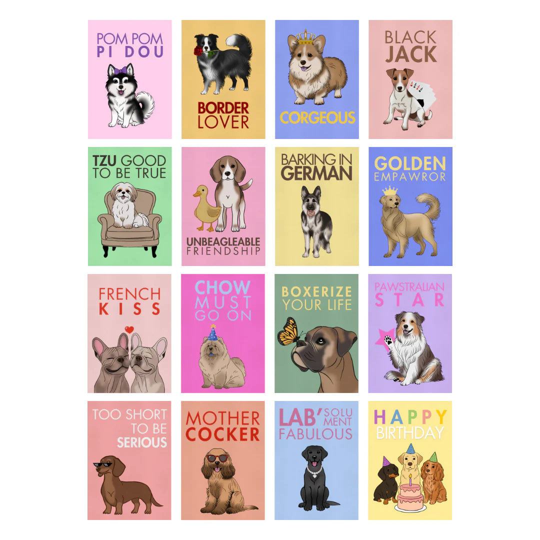 Affiche - 16 illustrations