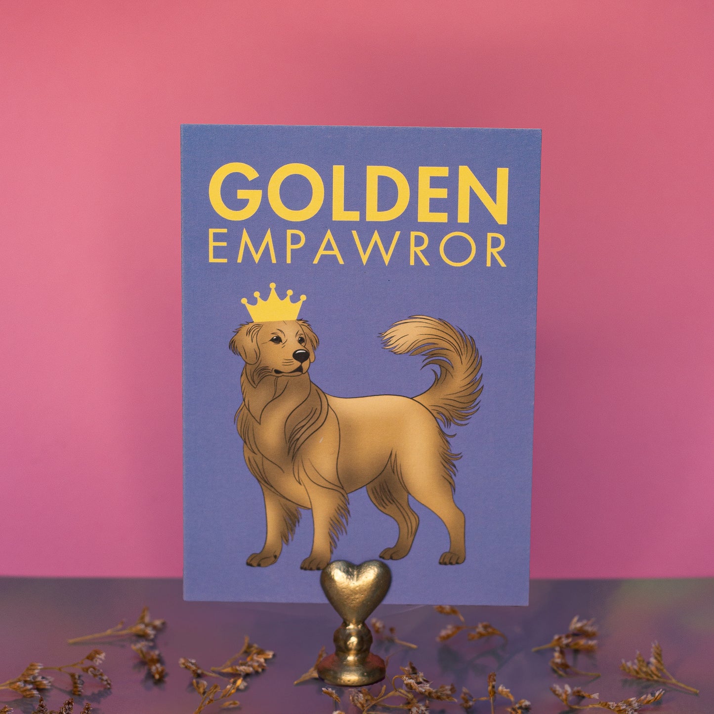 Carte Golden Empawror - Golden Retriever