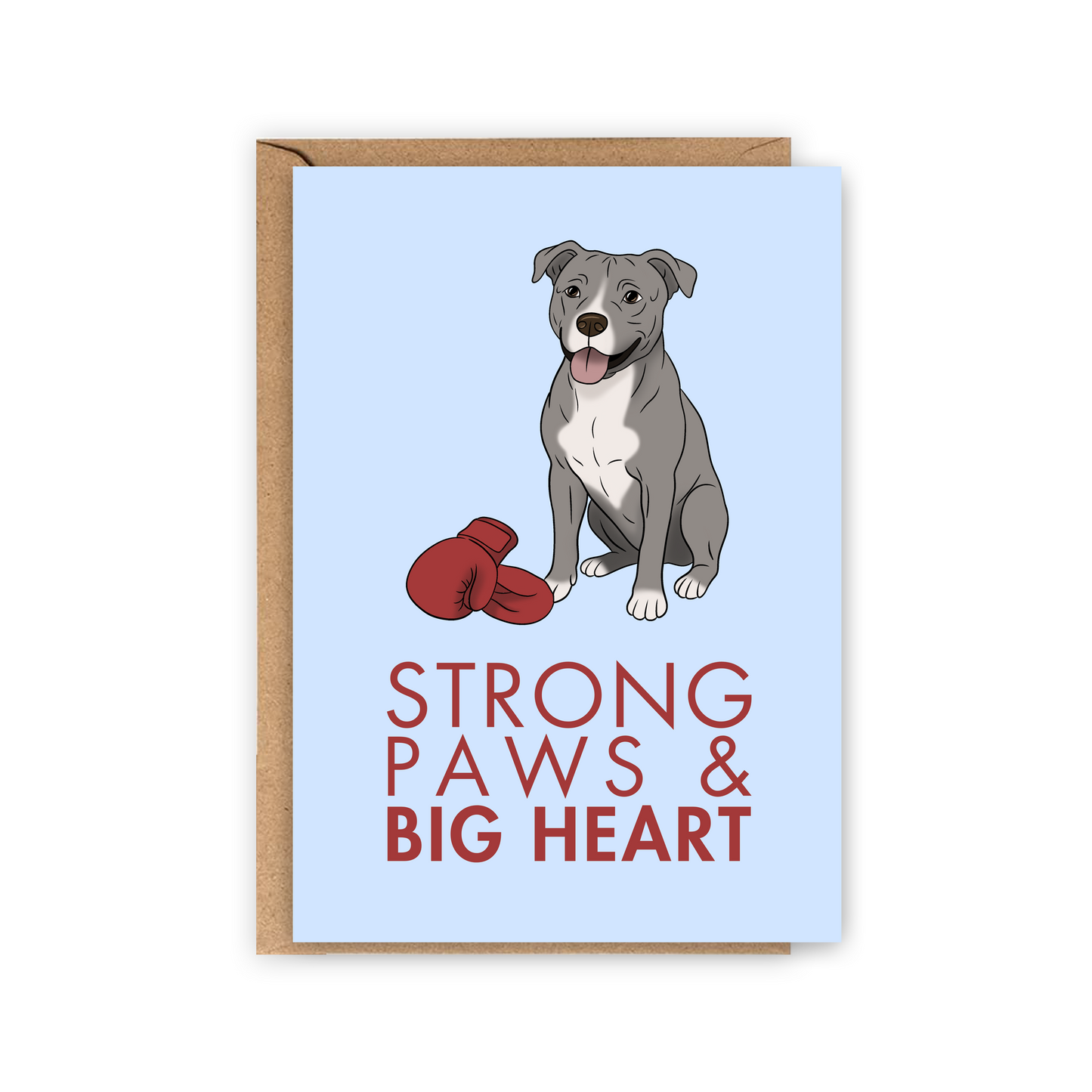 Carte Strong Paws Big Heart – American Staff