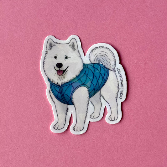 NEW Sticker Samoyède