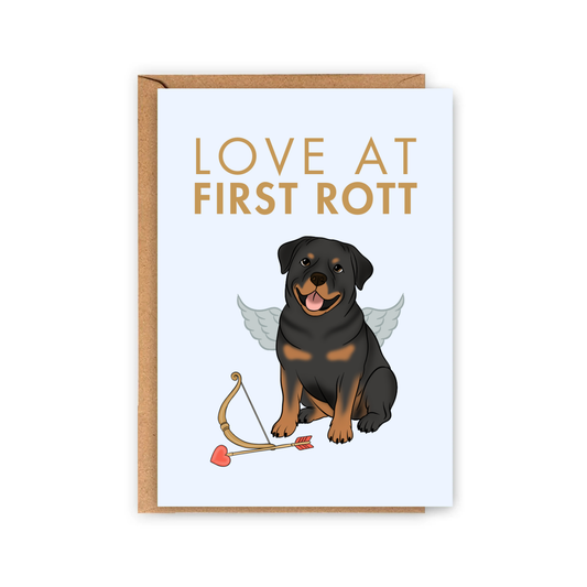 Carte Love at first rott - Rottweiler