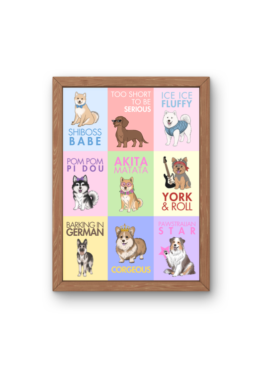 Affiche - 9 illustrations