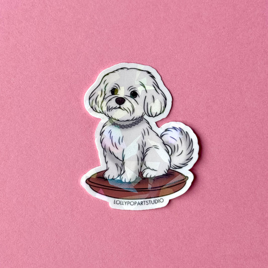 NEW Sticker Bichons Maltais