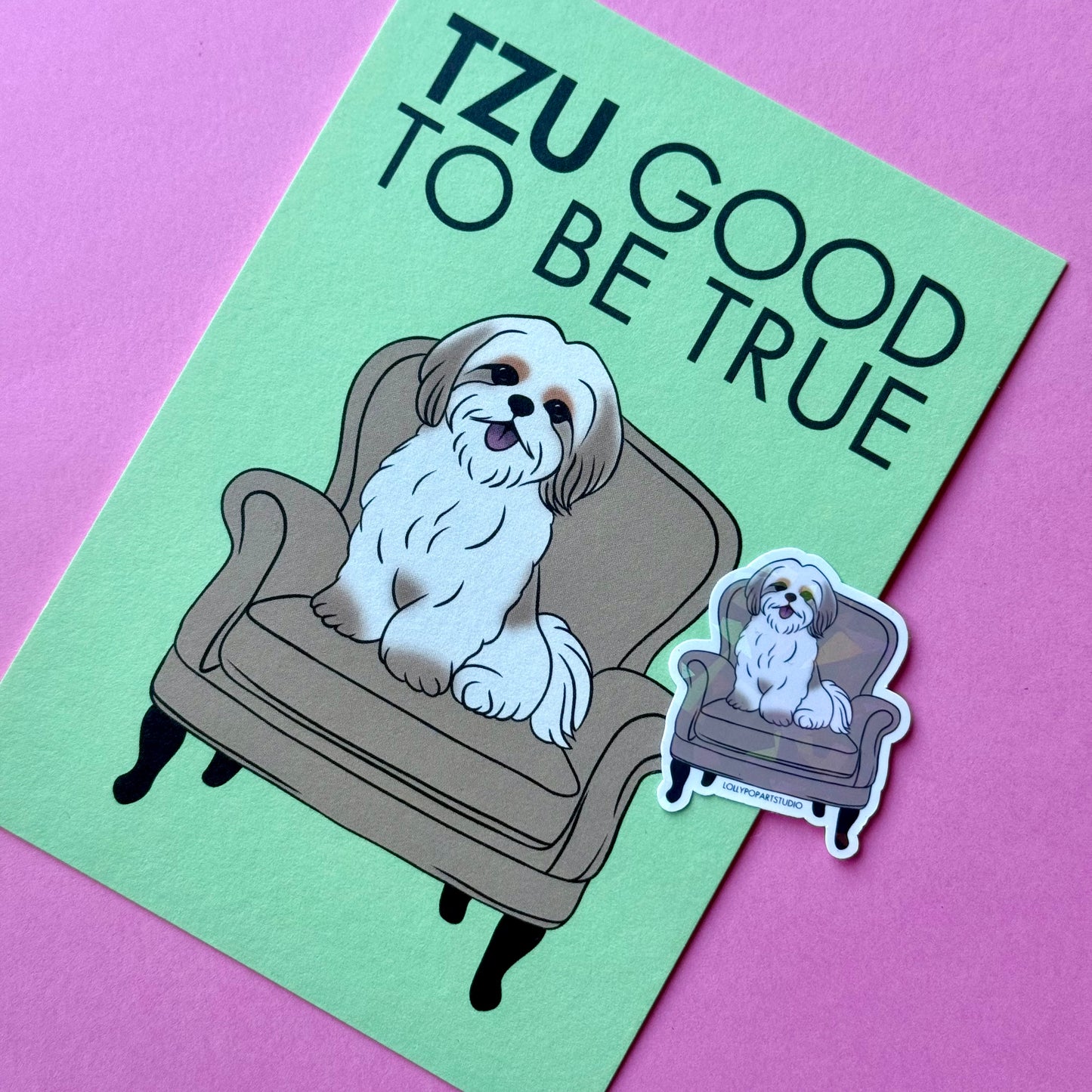 NEW Sticker Shih Tzu