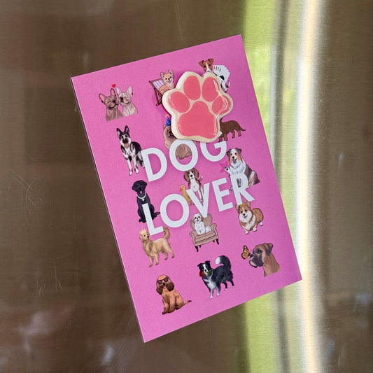 Magnet argile Patte rose