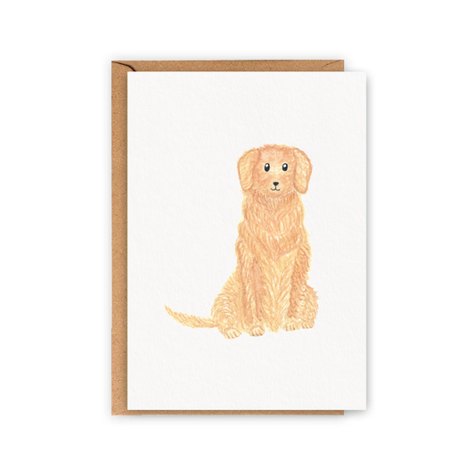Carte aquarelle goldie