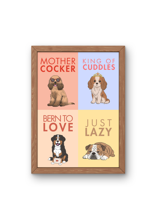 Affiche - 4 illustrations