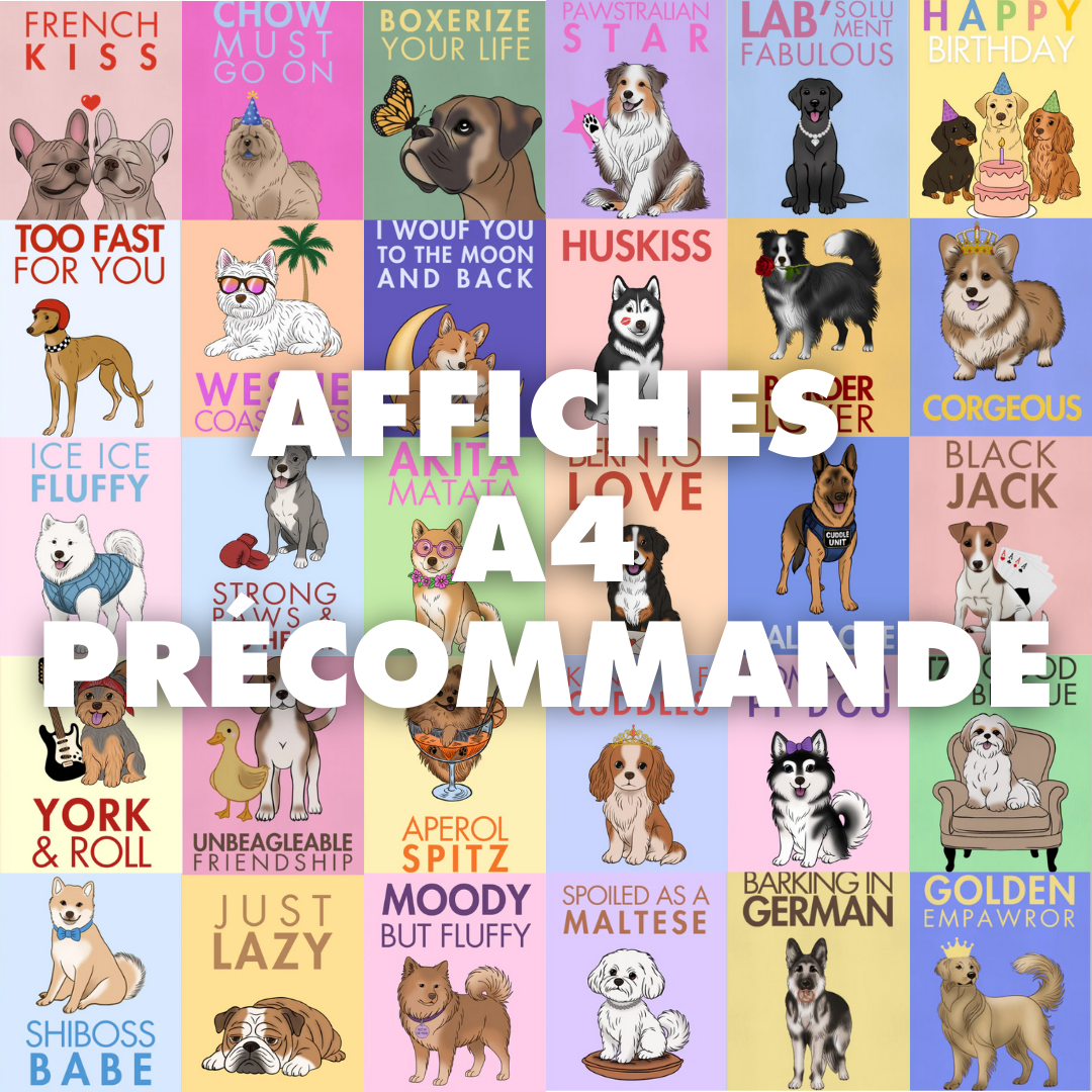Affiche A4 en précommande – Modèle au choix