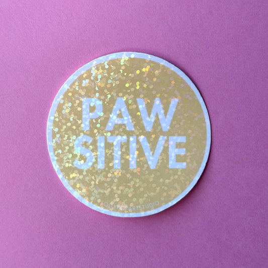 NEW Sticker Pawsitive