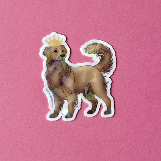 NEW Sticker Golden Retriever