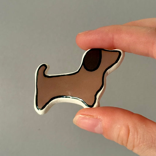 Magnet argile teckel