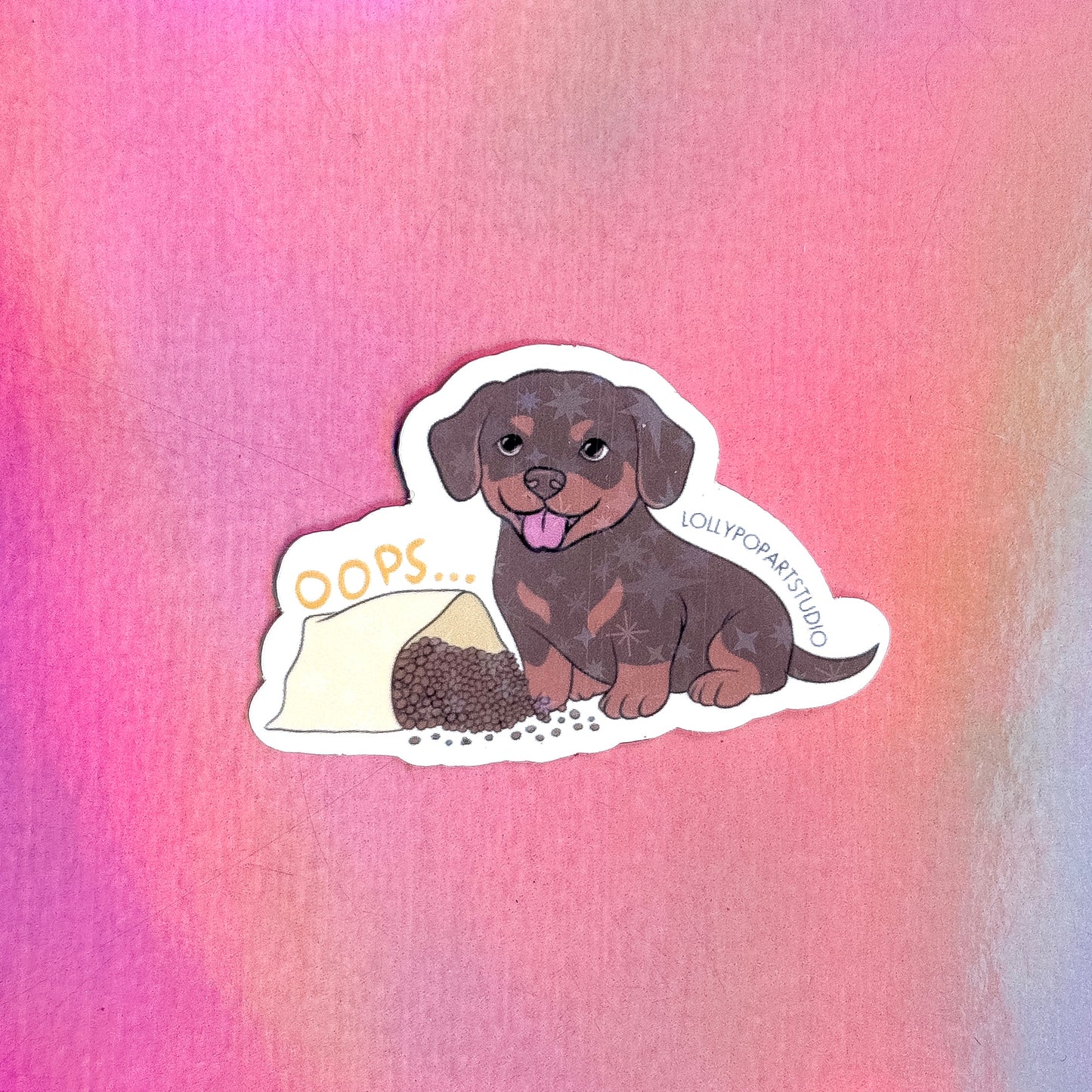Sticker hungry teckel