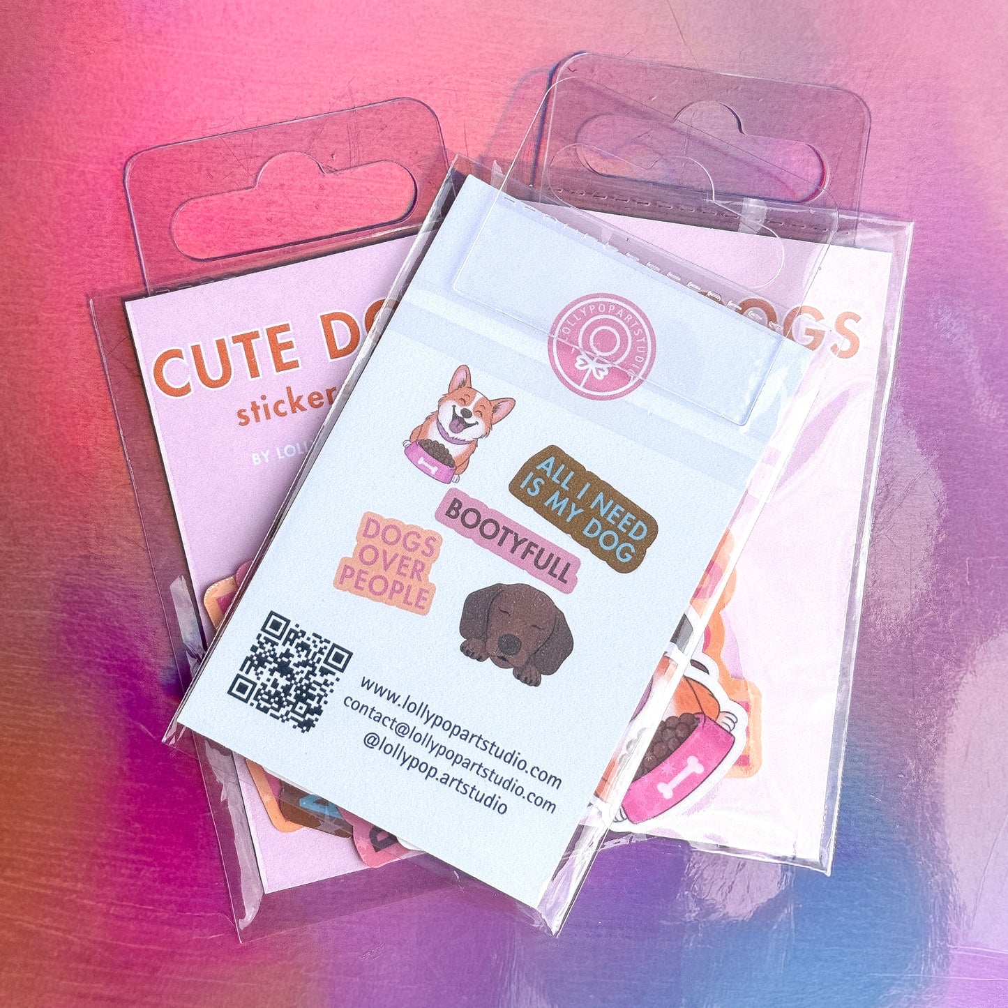 PACK STICKERS CUTE DOGS