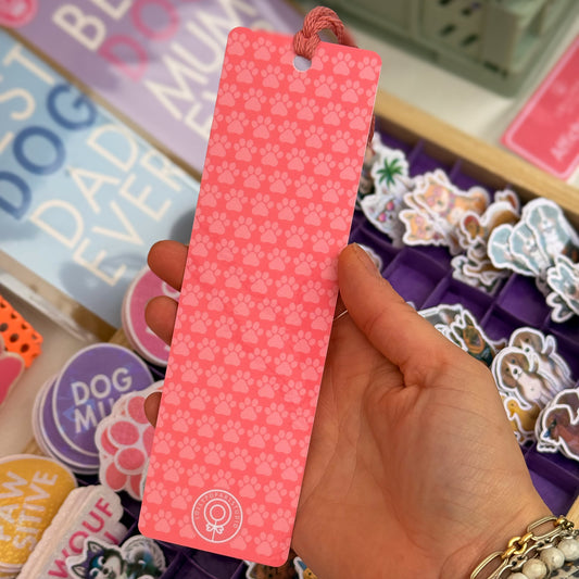 Carte pompon PATTES ROSES