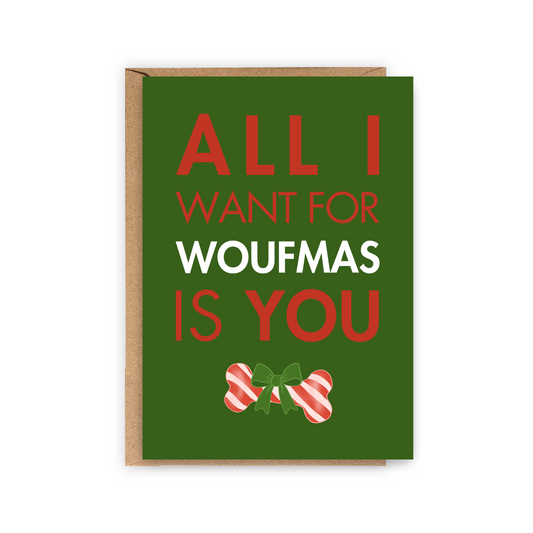 Carte All I want for woufmas is you