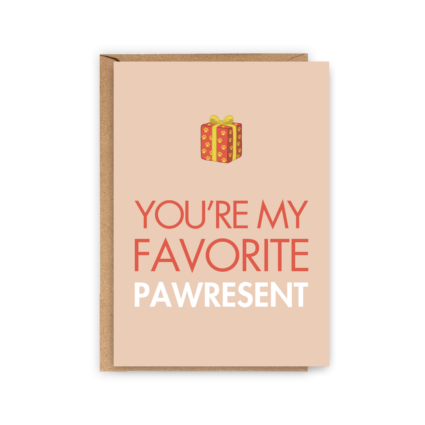 Carte You're my favorite pawresent