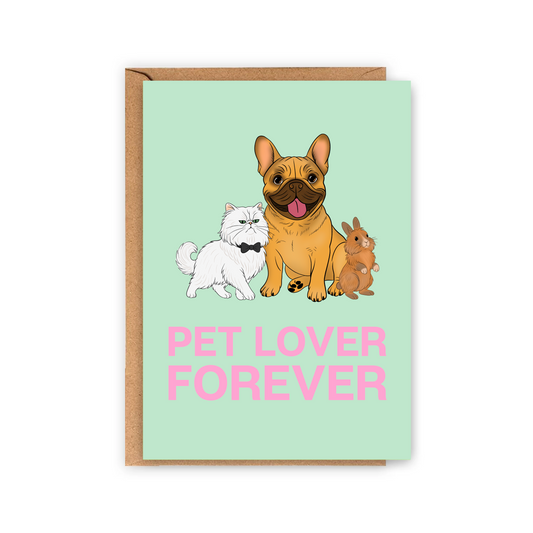 Carte PET LOVER FOREVER
