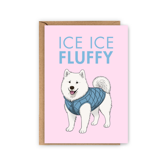 Carte Ice Ice Fluffy – Samoyède